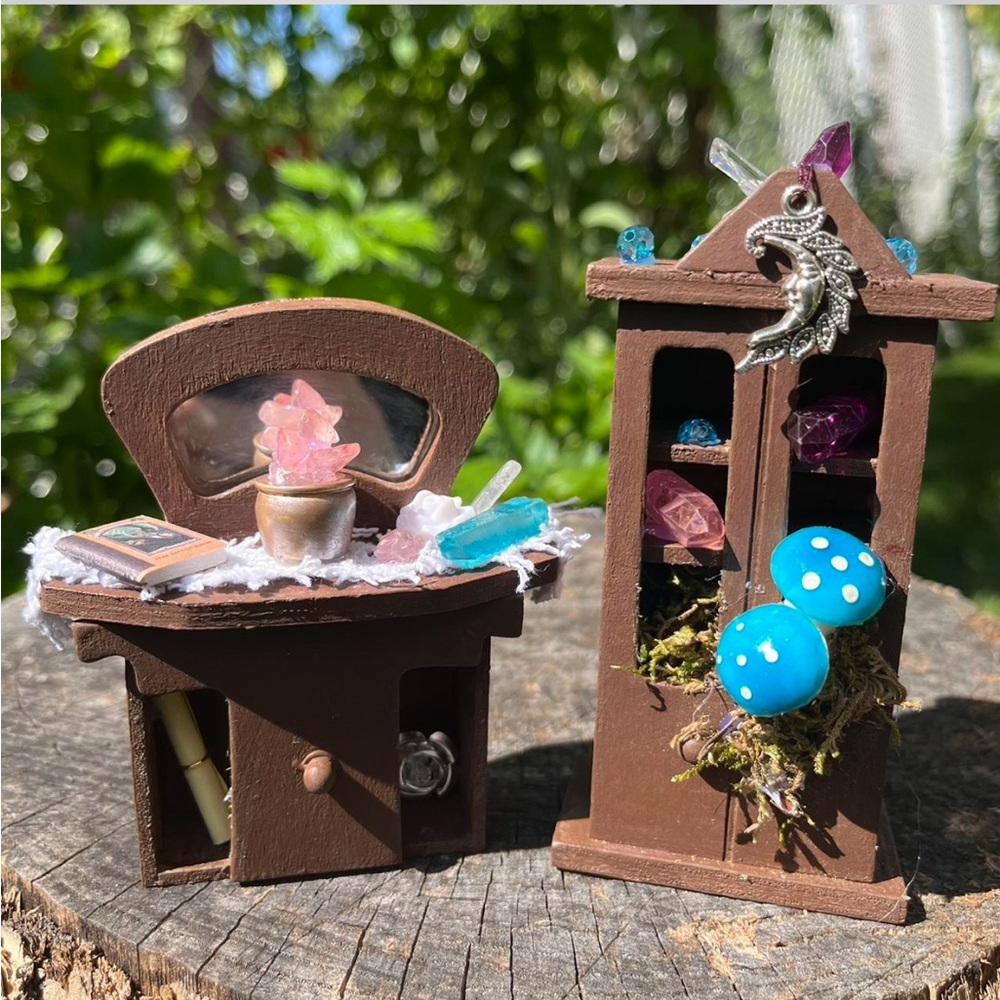 Enchanted Brown Fairy Furniture Set